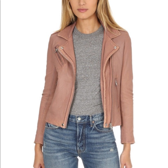iro pink leather jacket
